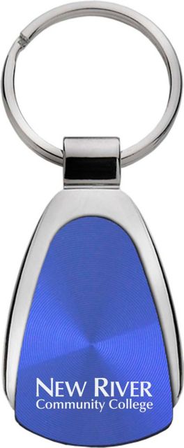 New River Community College Teardrop Keychain