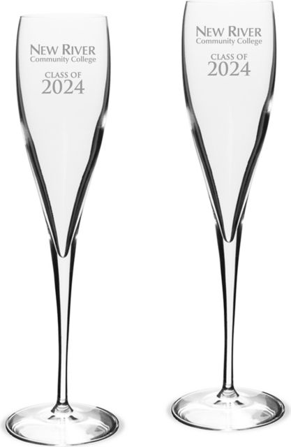 New River Community College Class of 2024 6 oz Glass - Set of 2 - ONLINE ONLY