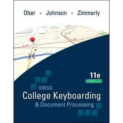 Gregg Coll Keyboarding KIT 4 (Lessons1-20)