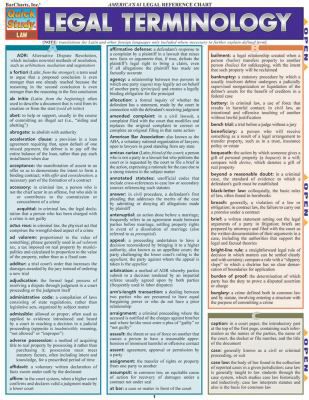 LEGAL TERMINOLOGY