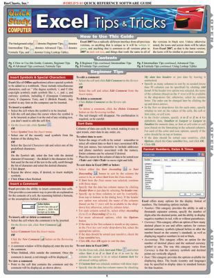 EXCEL TIPS & TRICKS