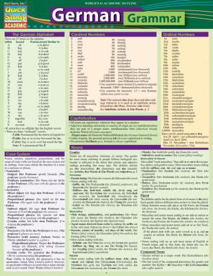 GERMAN GRAMMAR