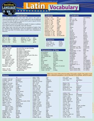 LATIN VOCABULARY
