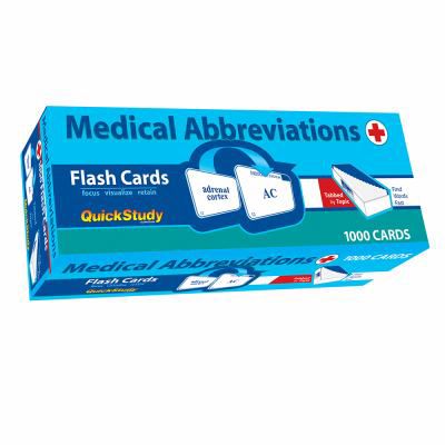 MED ABBREVIATIONS FLASH CARDS