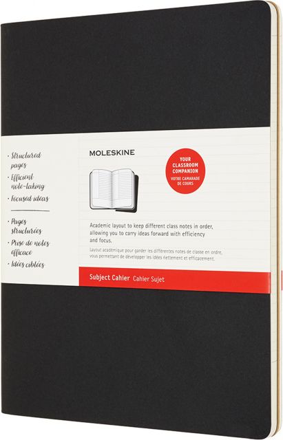 CAHIER JNL SUBJECT XL BLK KRB