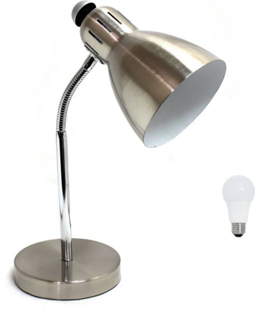 Simple Designs 16 Semi-Flexible Desk Lamp with LED Bulb